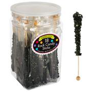 Black Rock Candy Sticks, 18ct - Black Cherry Flavor