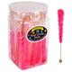 Bright Pink Rock Candy Sticks, 18ct - Bubblegum Flavor