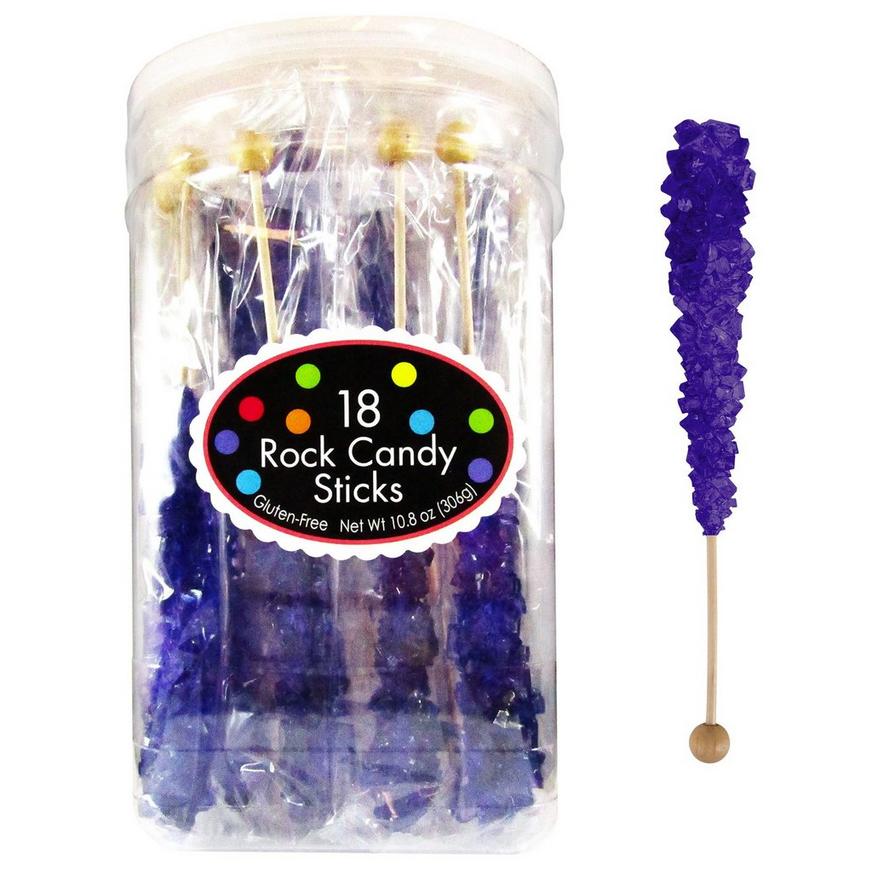Purple Rock Candy Sticks, 18ct