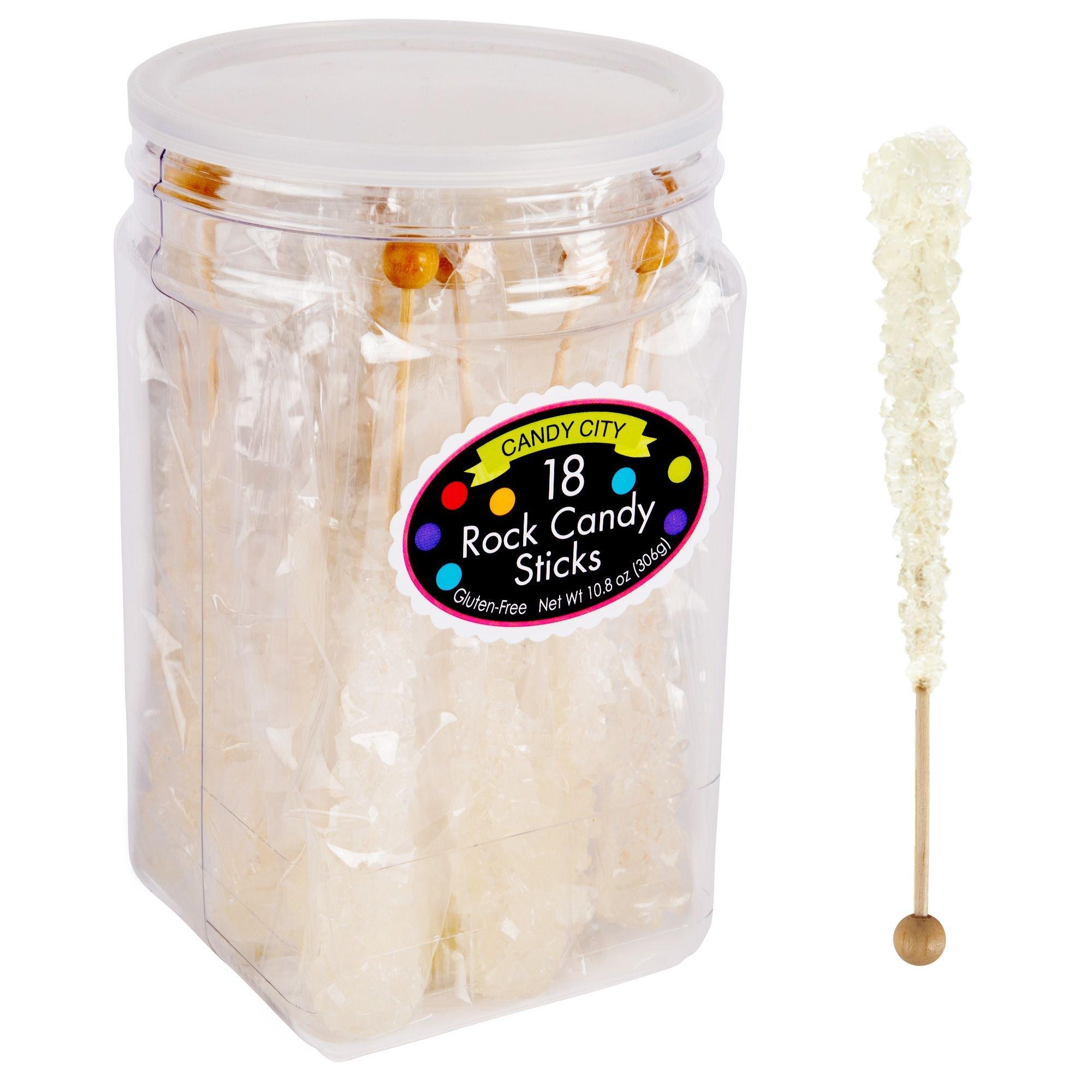 White Rock Candy Sticks, 18ct Party City