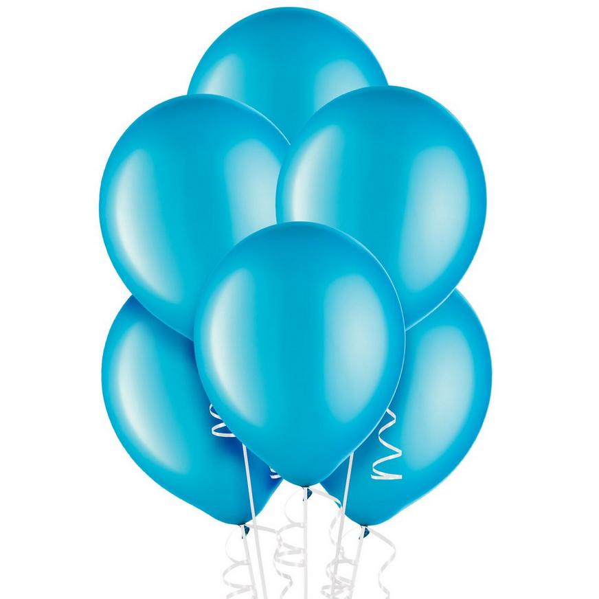 15ct, 12in, Caribbean Blue Pearl Balloons
