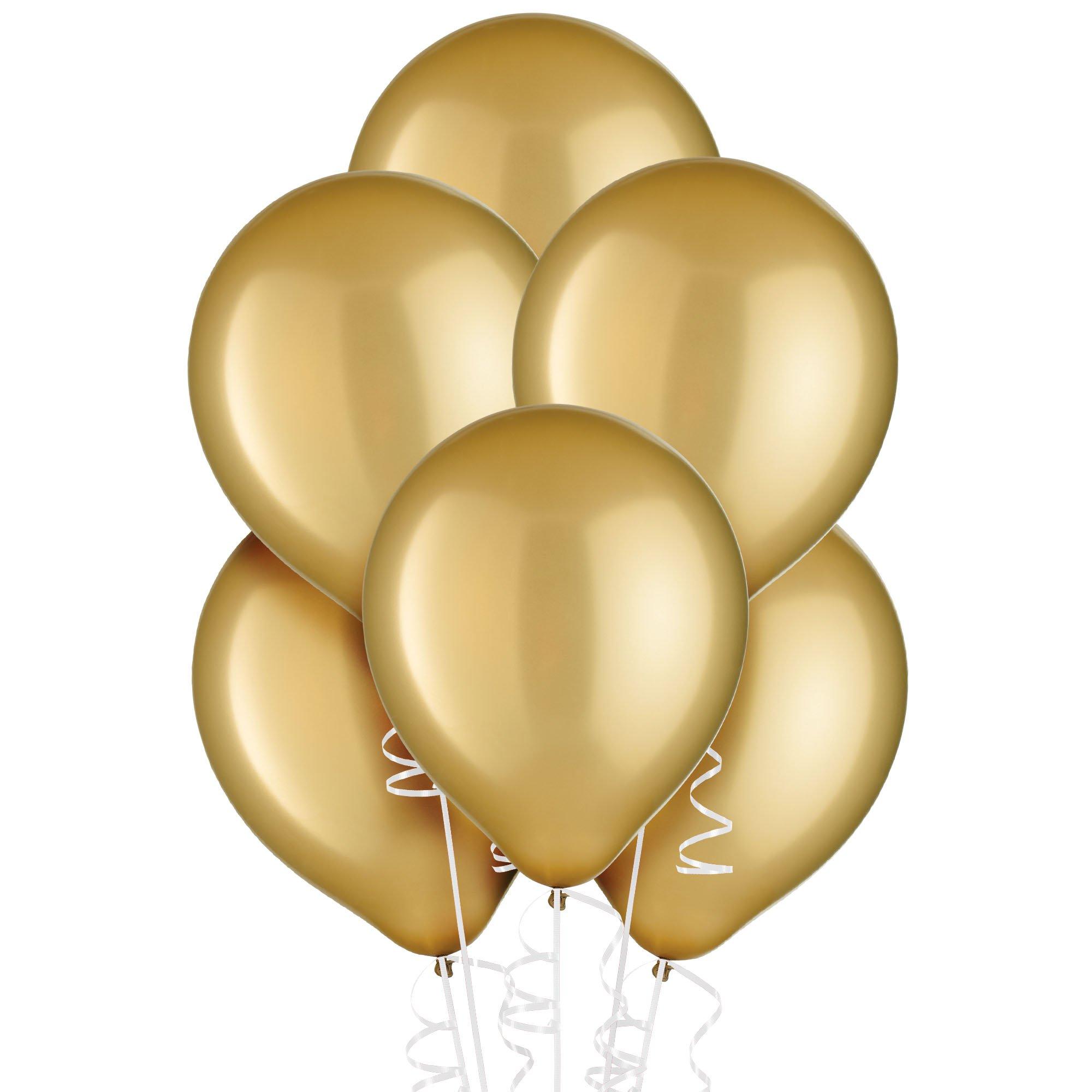 15ct, 12in, Gold Pearl Balloons