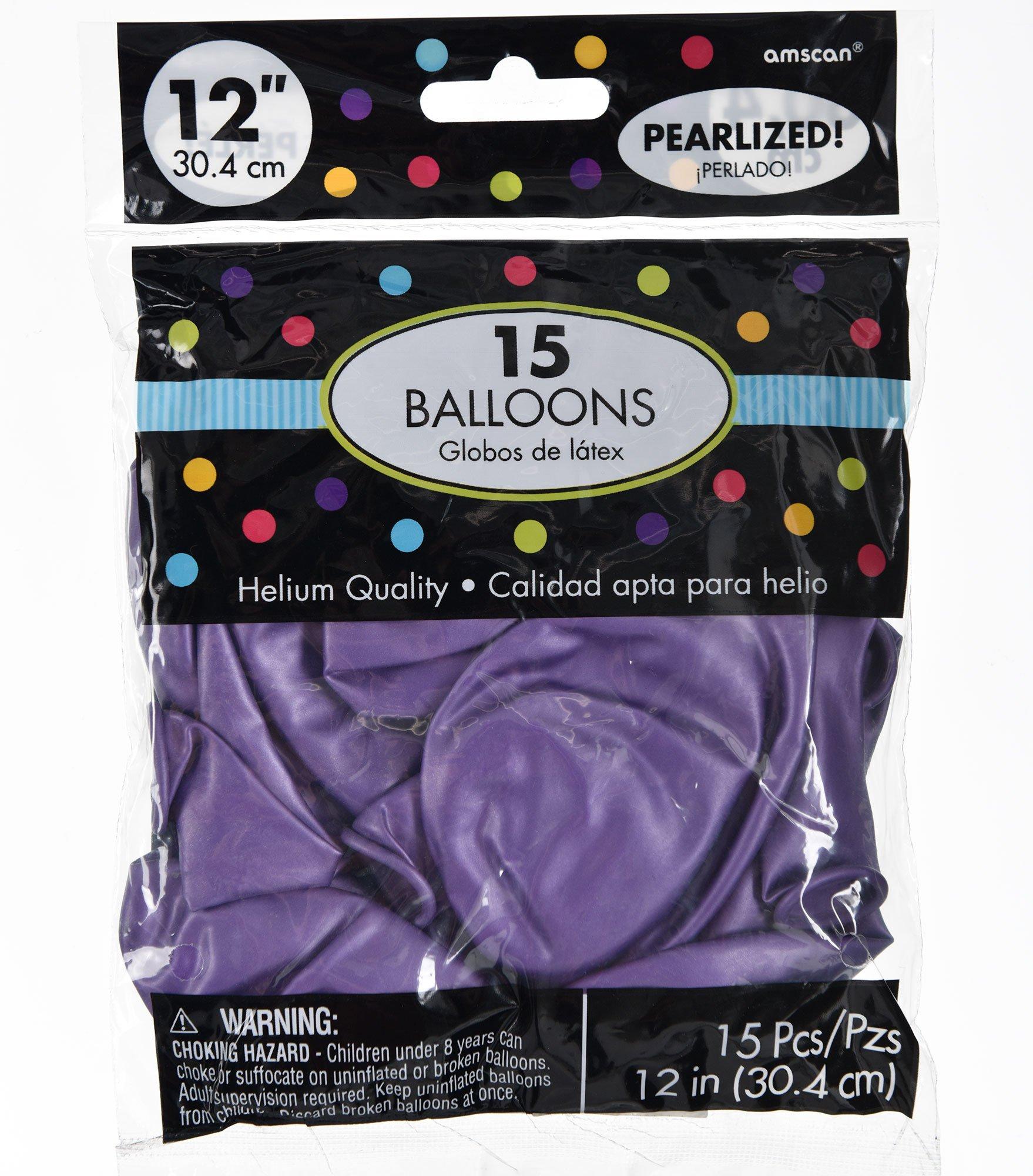 15ct, 12in, Lavender Pearl Balloons
