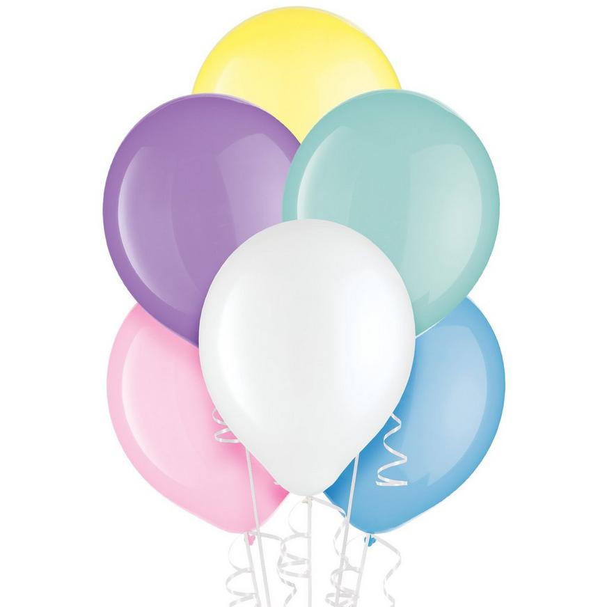 15ct, 12in, Assorted Pastel Pearl Balloons
