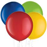 4ct, 24in, Assorted Color Balloons