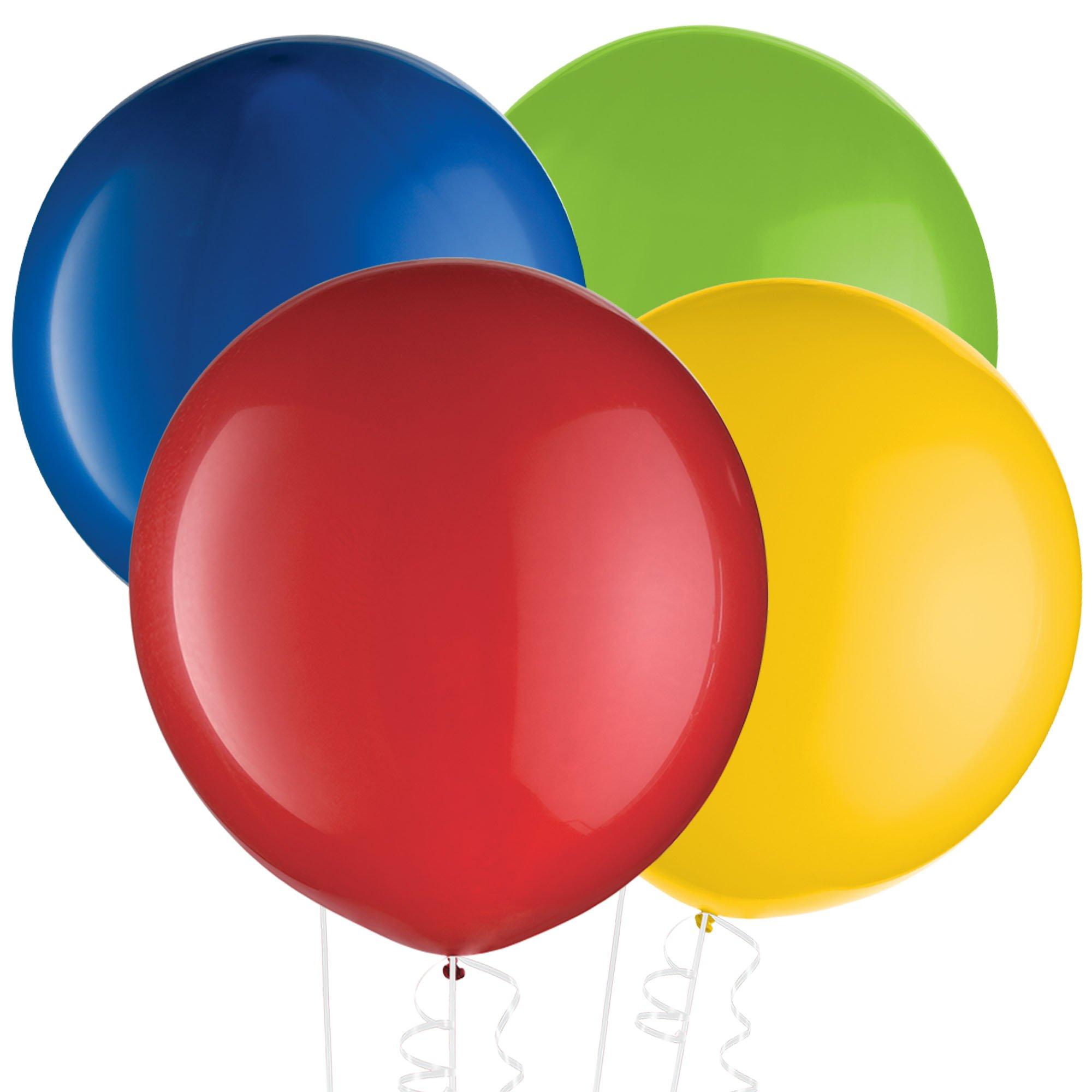 4ct, 24in, Clear Balloons