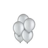 50ct, 5in, Silver Pearl Mini Balloons