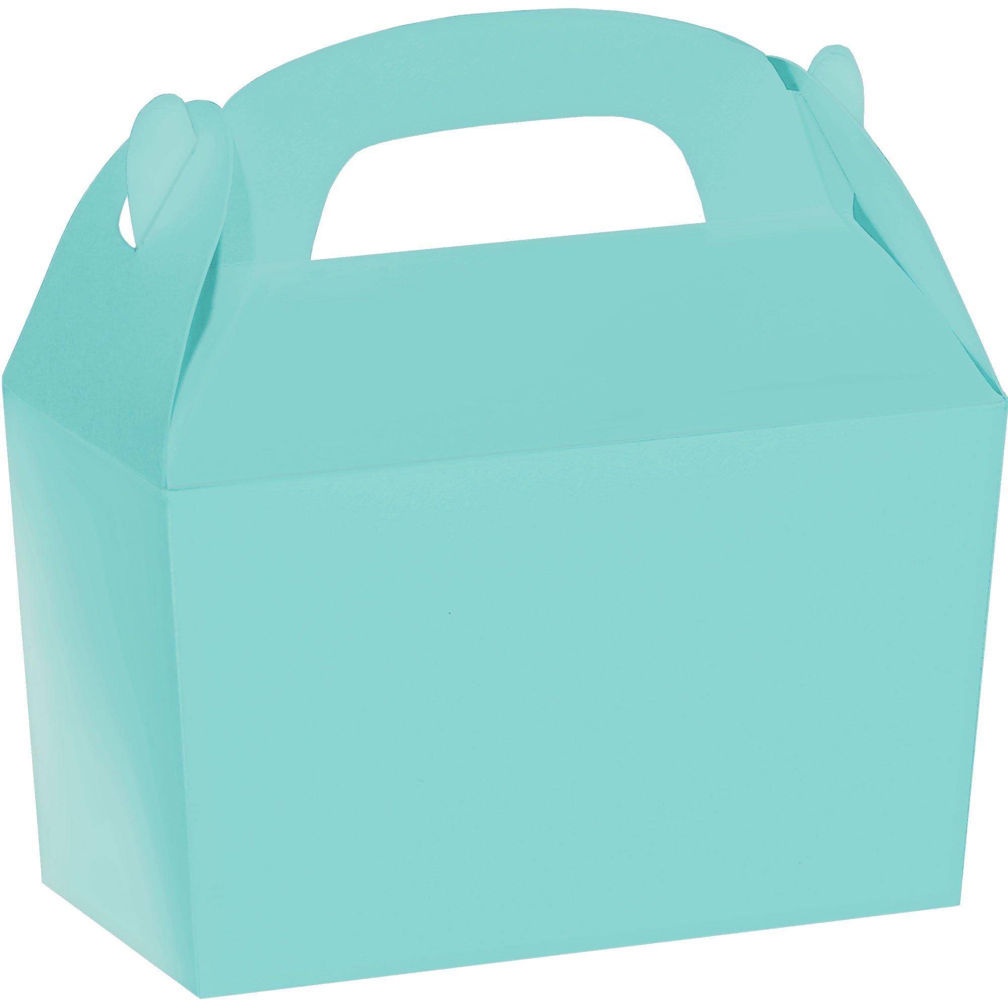 Robin's Egg Blue Gable Boxes 24ct Party City