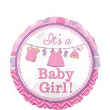 Girl Baby Shower Balloon - Shower with Love 17in