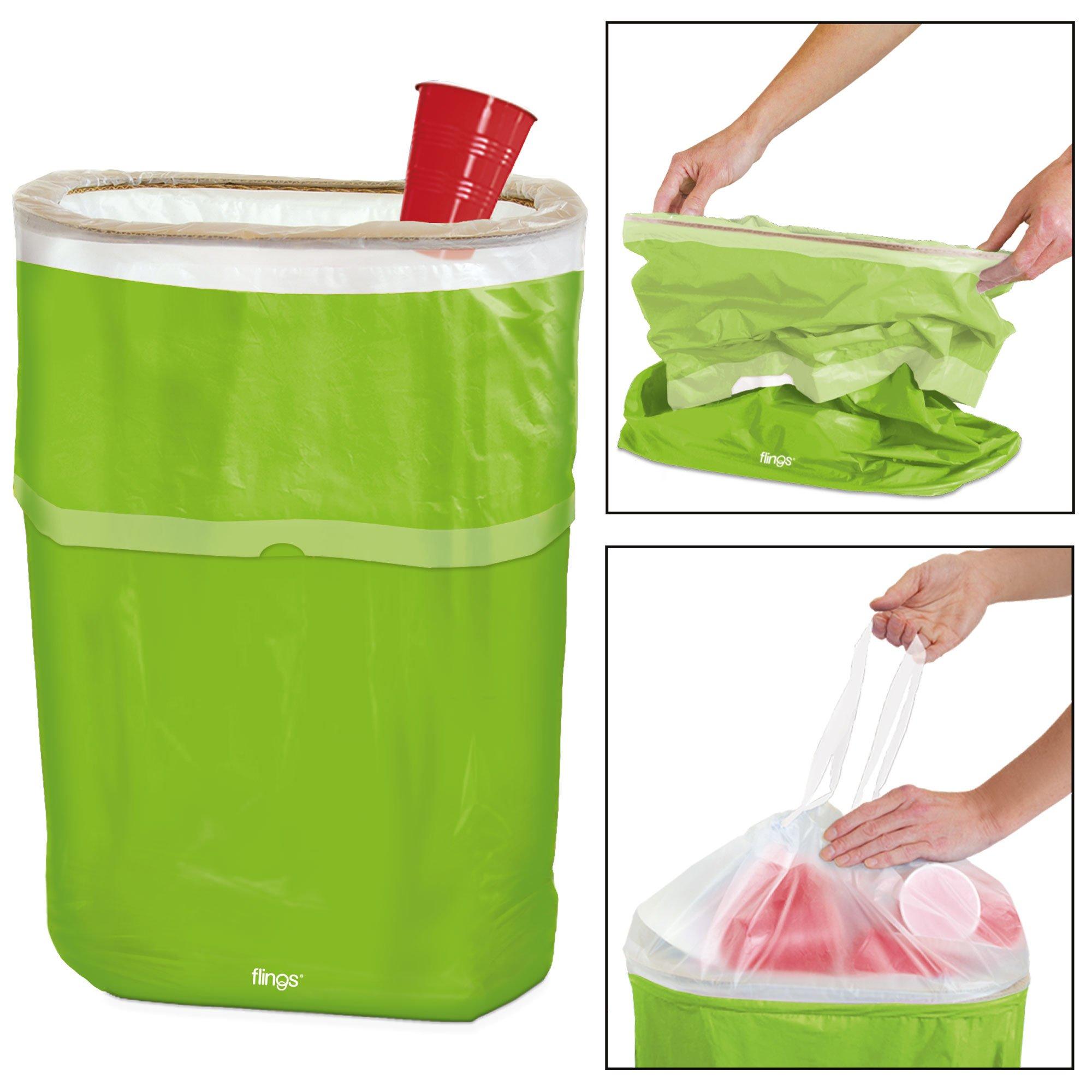 Kiwi Green Pop-Up Trash Bin