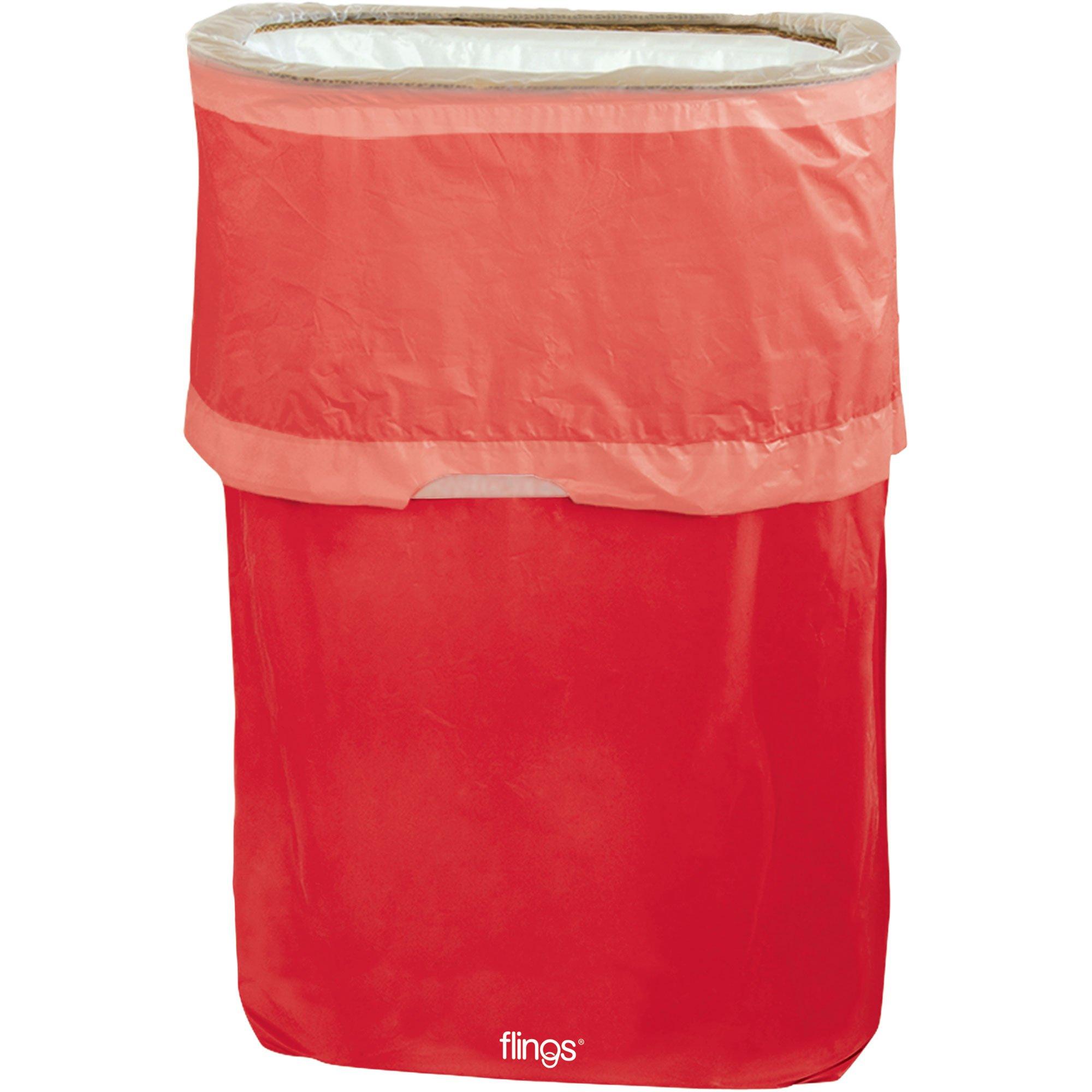 amscan Apple Red Flings Pop-Up Trash Bin