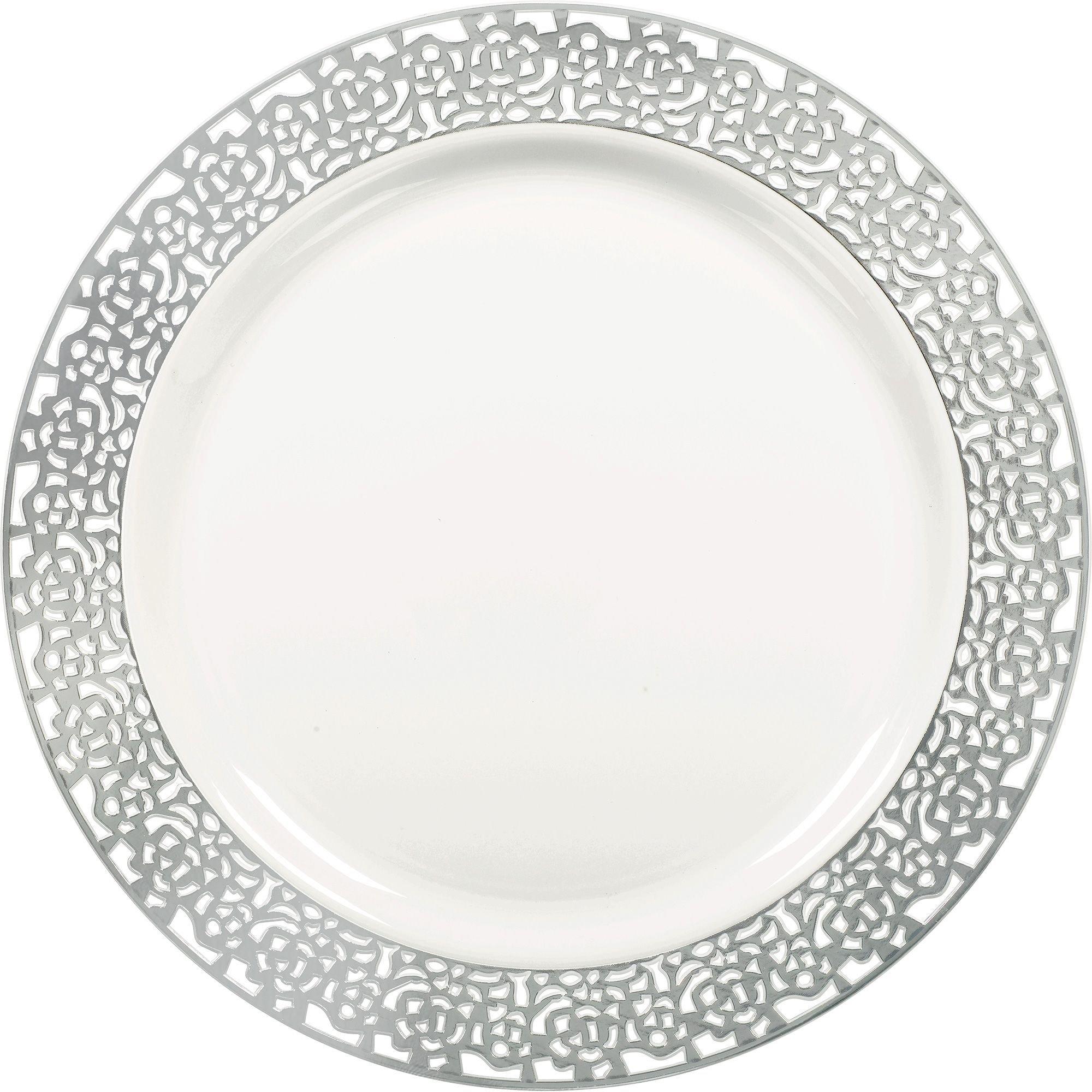 Silver trim plastic clearance plates