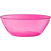 Bright Pink Plastic Serving Bowl