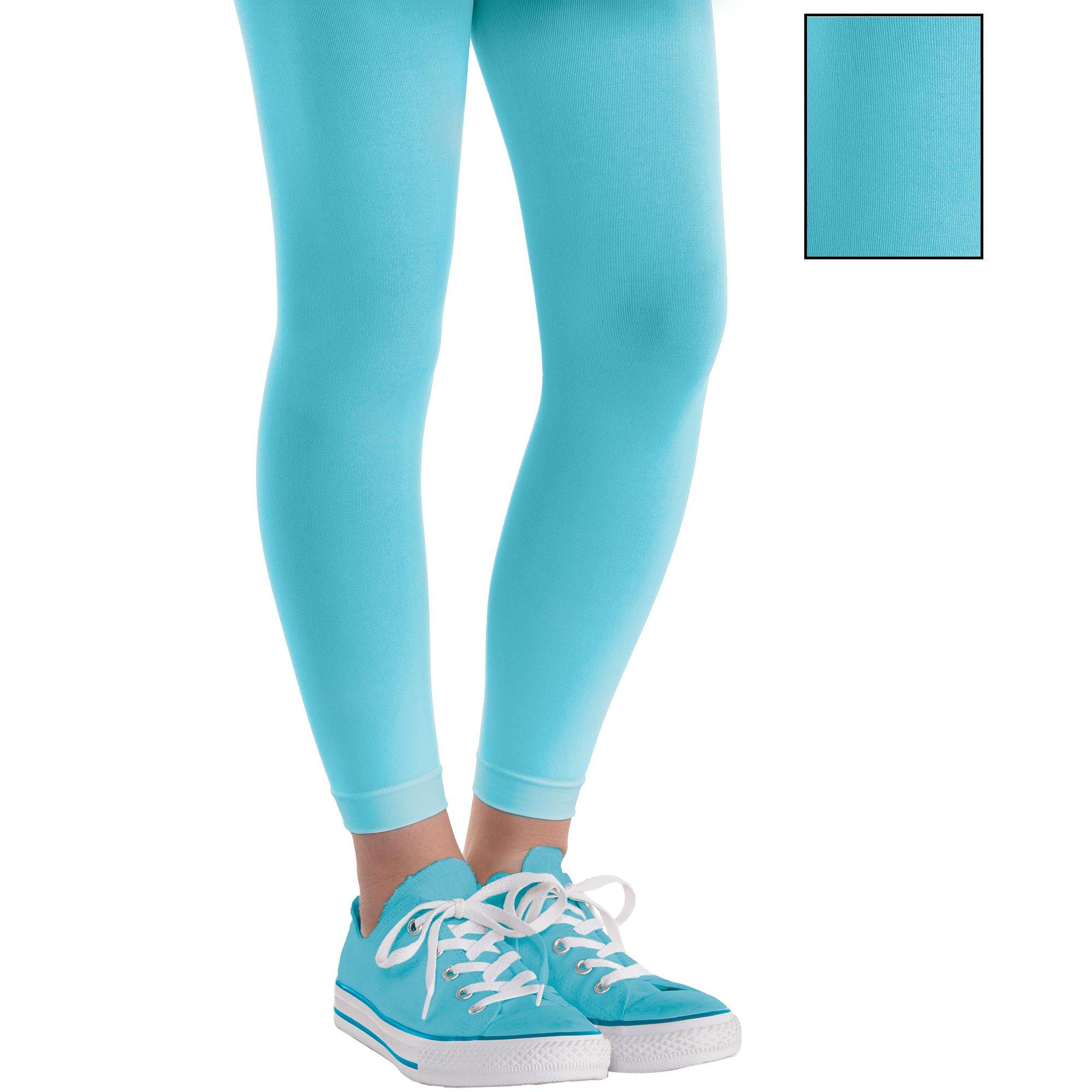 Opaque Teal Colored Tights