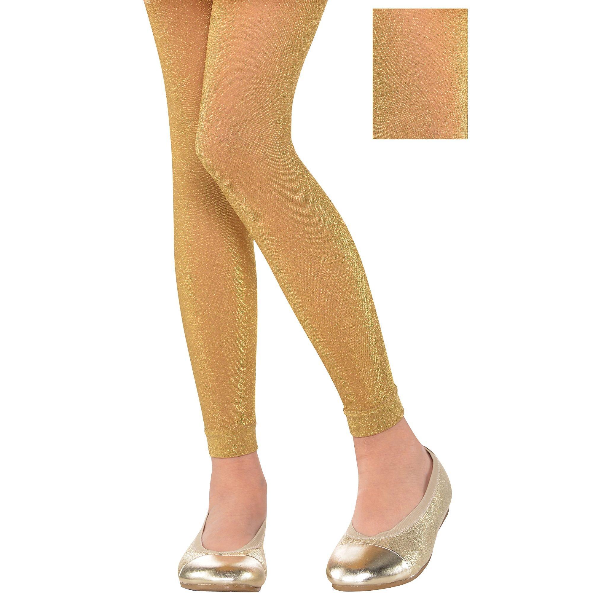 Little girls gold tights hotsell