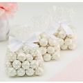 White Polka Dot Treat Bags with Bows 12ct