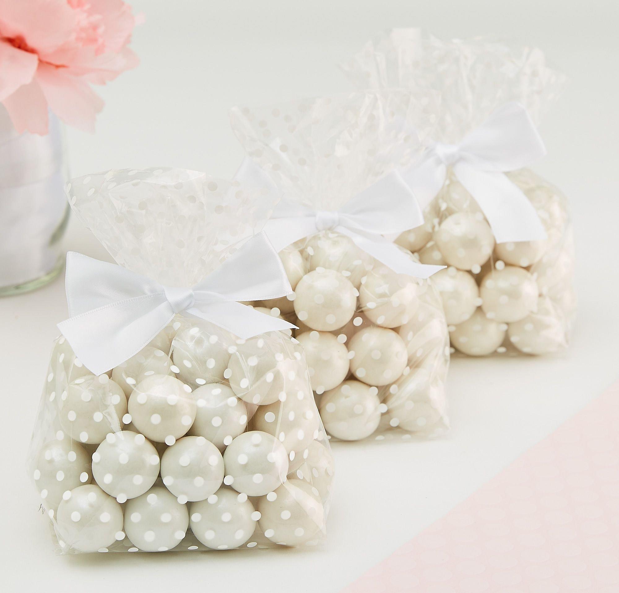 Polka Dot Treat Bags with Bows 12ct