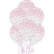 6ct, 12in, Transparent & Dot Balloons