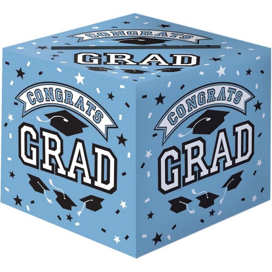 Powder Blue Congrats Grad Graduation Gift Table Decorating Kit