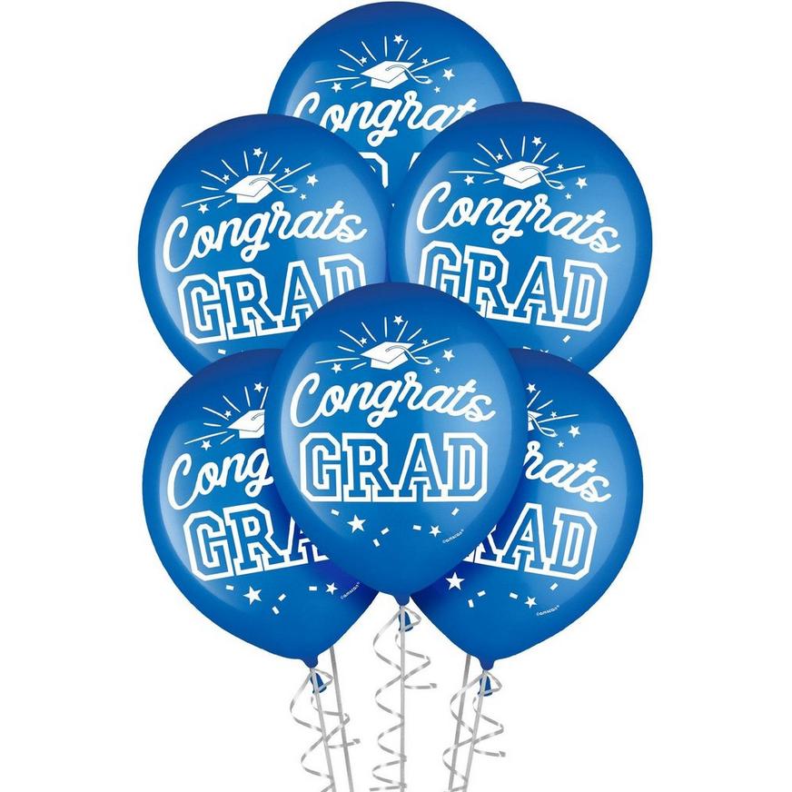 Blue Congrats Grad Graduation Gift Table Decorating Kit