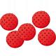 Mini Red Polka Dot Paper Lanterns 5ct