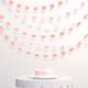 Blush Pink String Decorations, 7ft, 6ct