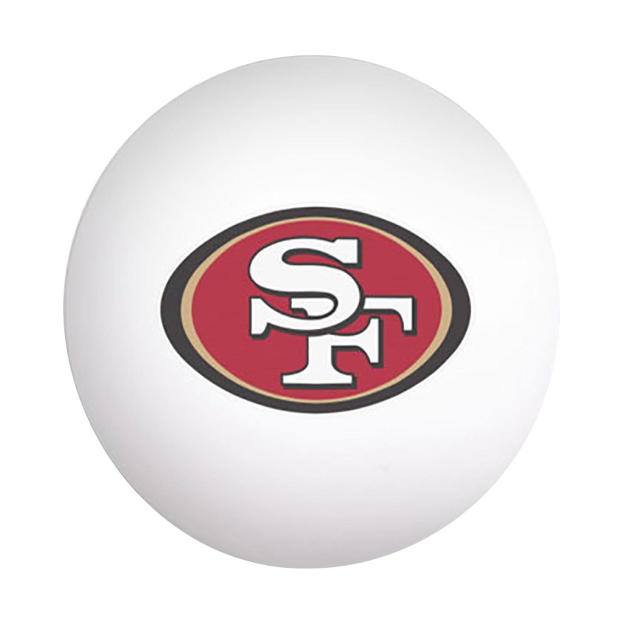 San Francisco 49ers Table Tennis Balls, 6ct