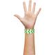 Green Chevron Paper Wristbands, 500ct