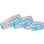 Blue Drinking Age Verified Paper Wristbands, 500ct
