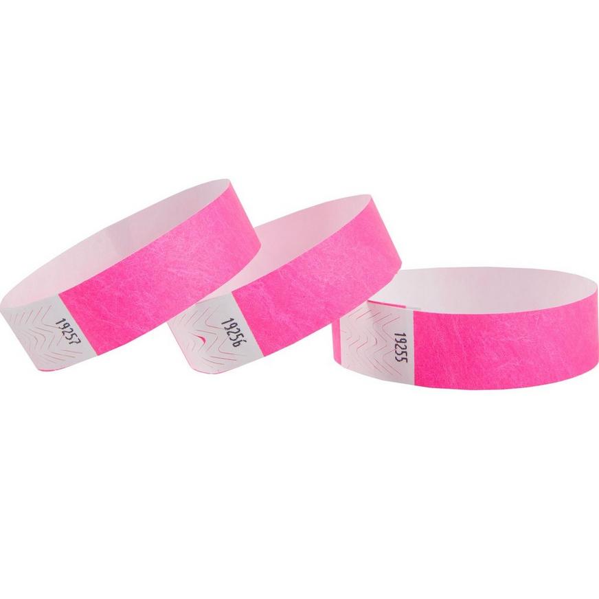 Details about   NEW Pink Event Wristbands 250 Count Secure Waterproof Sequentially Numbered 