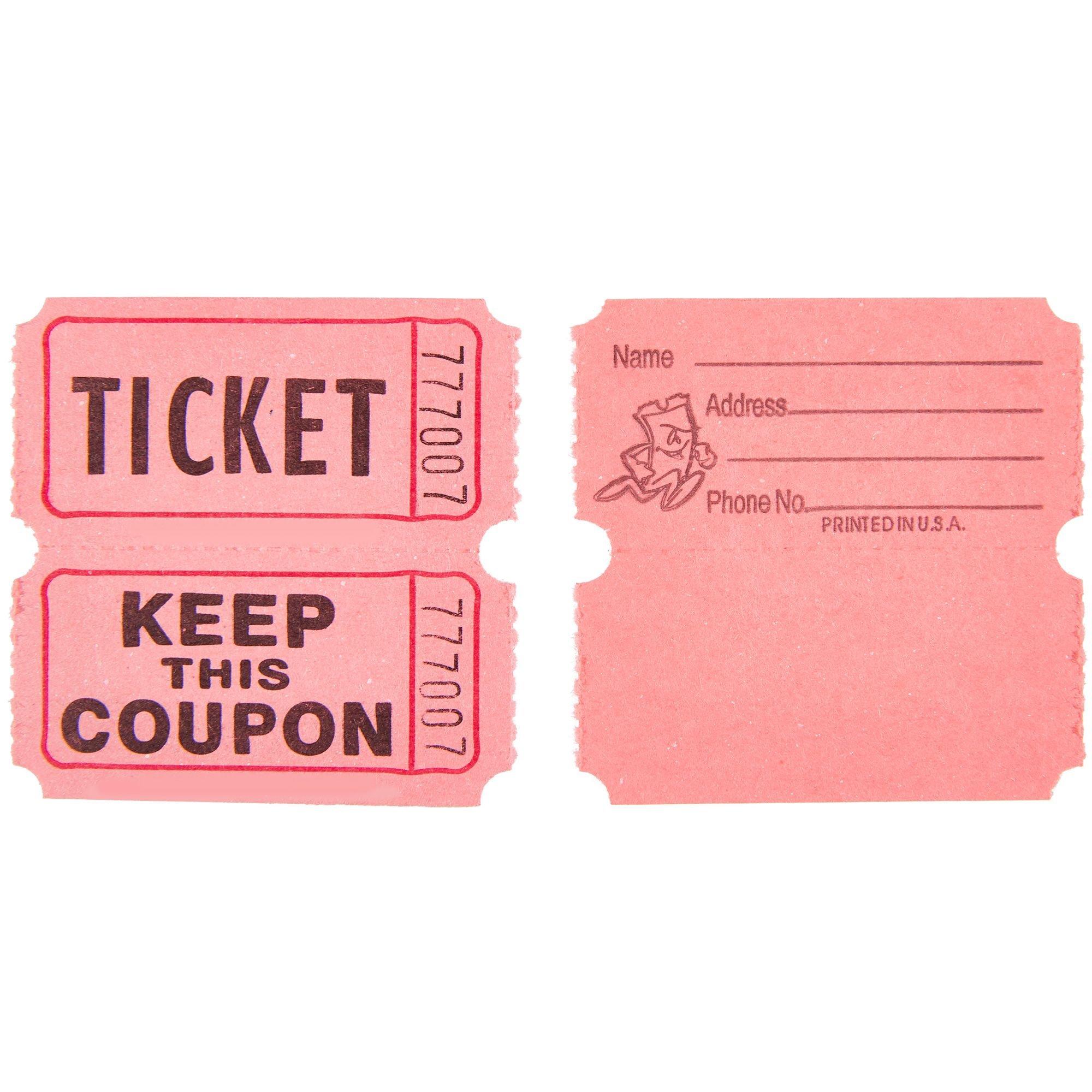 Pink Double Roll Raffle Tickets 2000ct | Party City