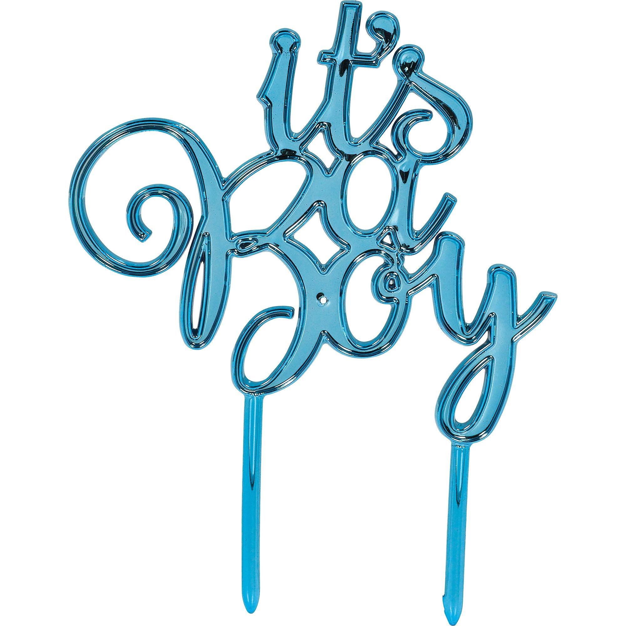 DECOR MY PARTY It's A Boy Cake Topper for Baby Shower , Welcome