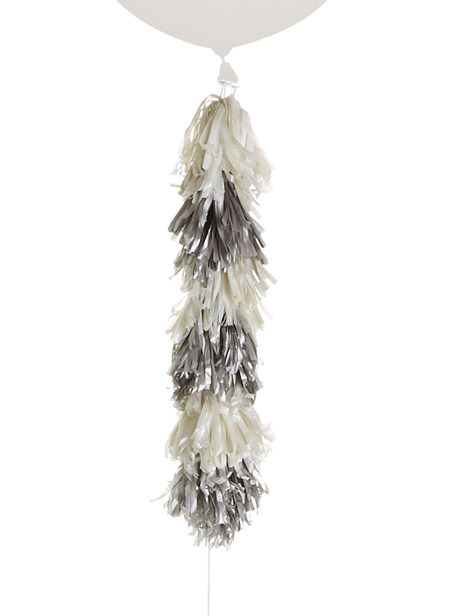 Tissue Paper Balloon Tassel - Antique Silver – Partyloving