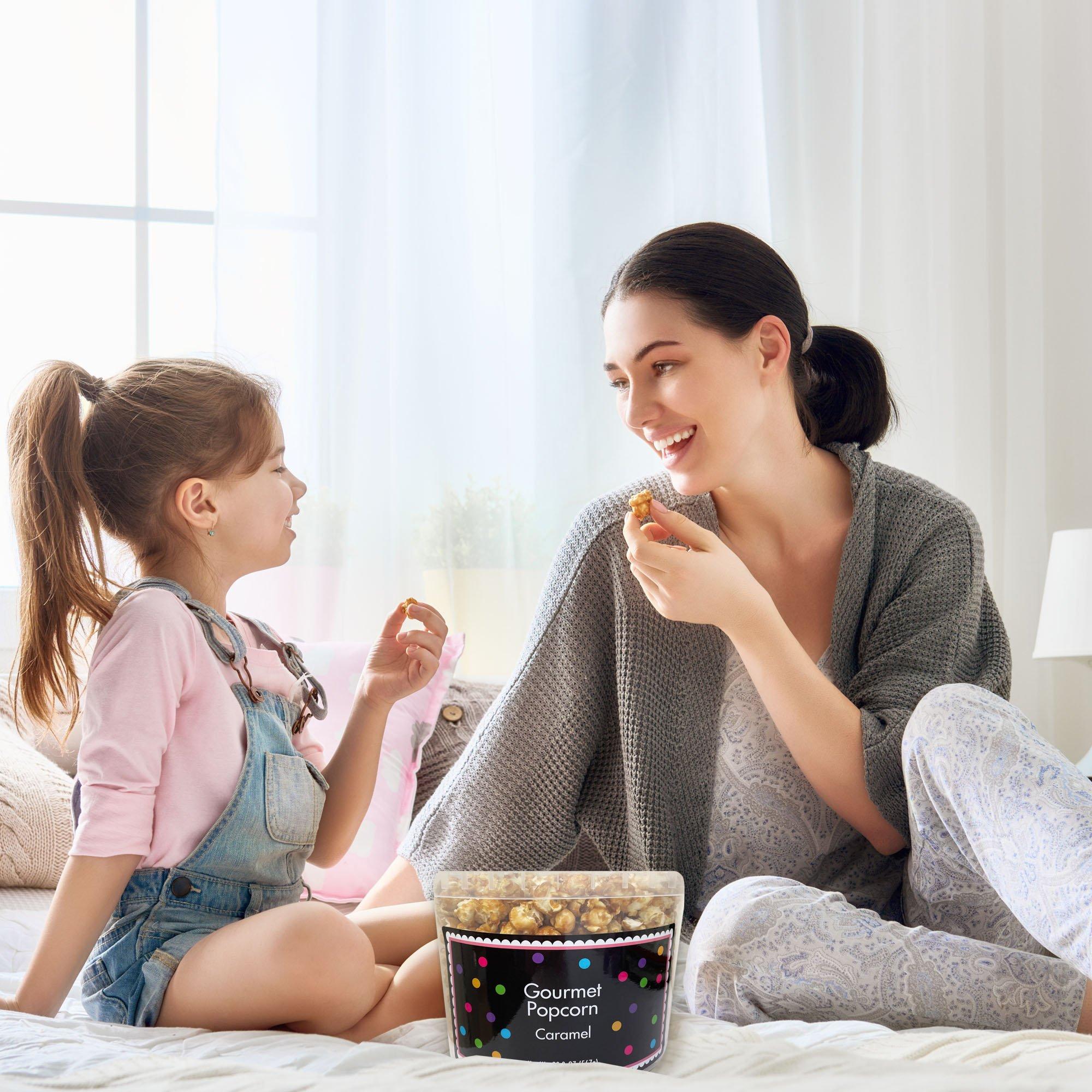 Caramel Gourmet Popcorn Tub, 20oz Party City