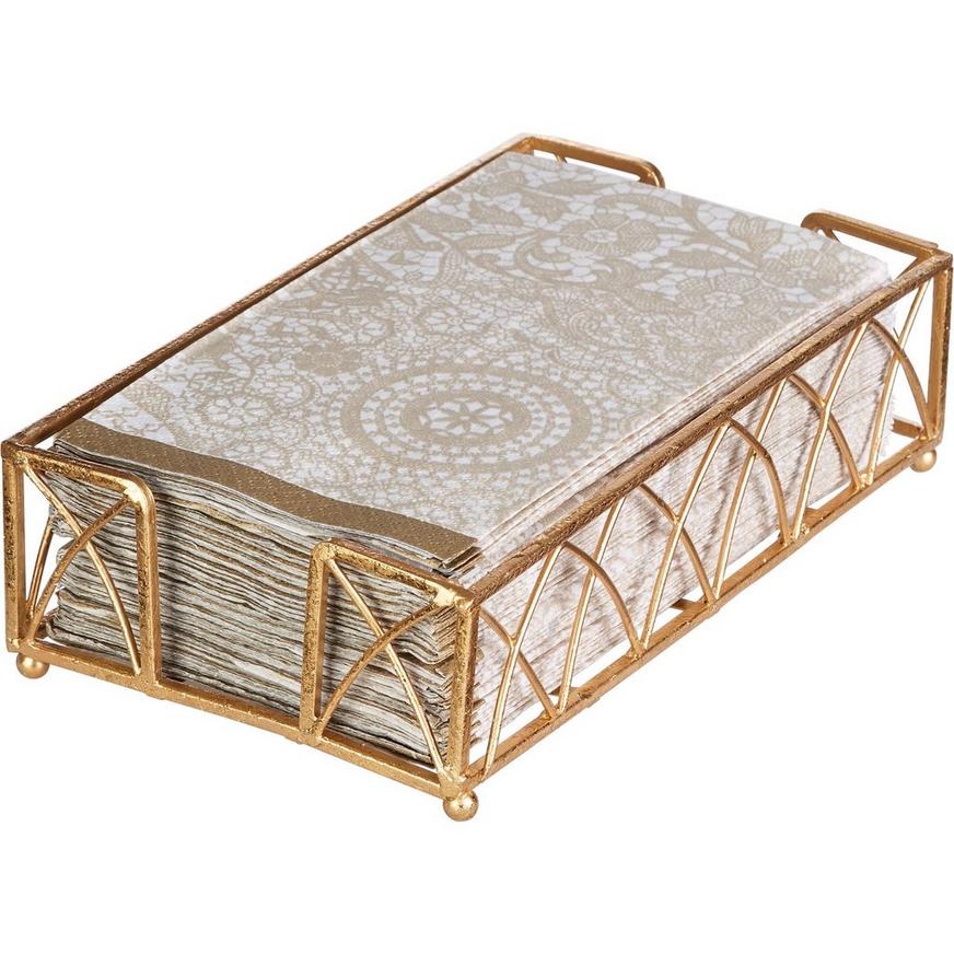 Gold Guest Towel Caddy