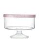 Small Pink Rhinestone Clear Plastic Trifle Container