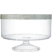 Large Rhinestone Clear Plastic Trifle Container
