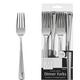 Silver Premium Plastic Dinner Forks 32ct