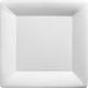 White Paper Square Dinner Plates, 10.25in, 50ct