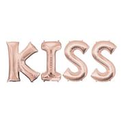 Kiss Balloon Phrase, 34in 4pc