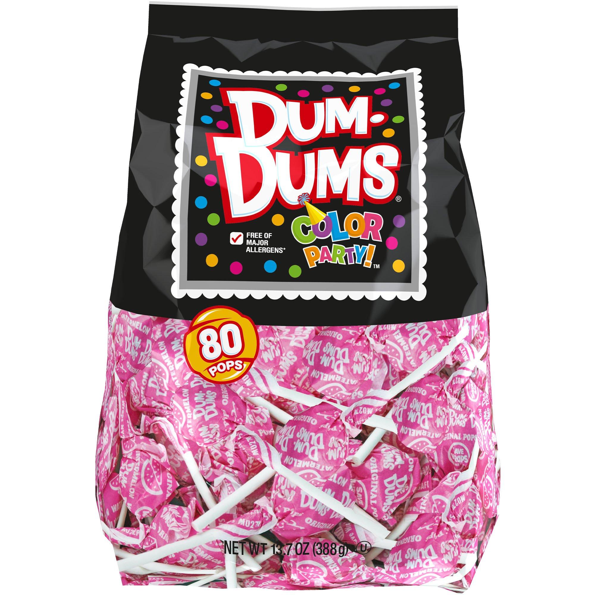 Bright Pink Dum Dums Lollipops 80pc Party City