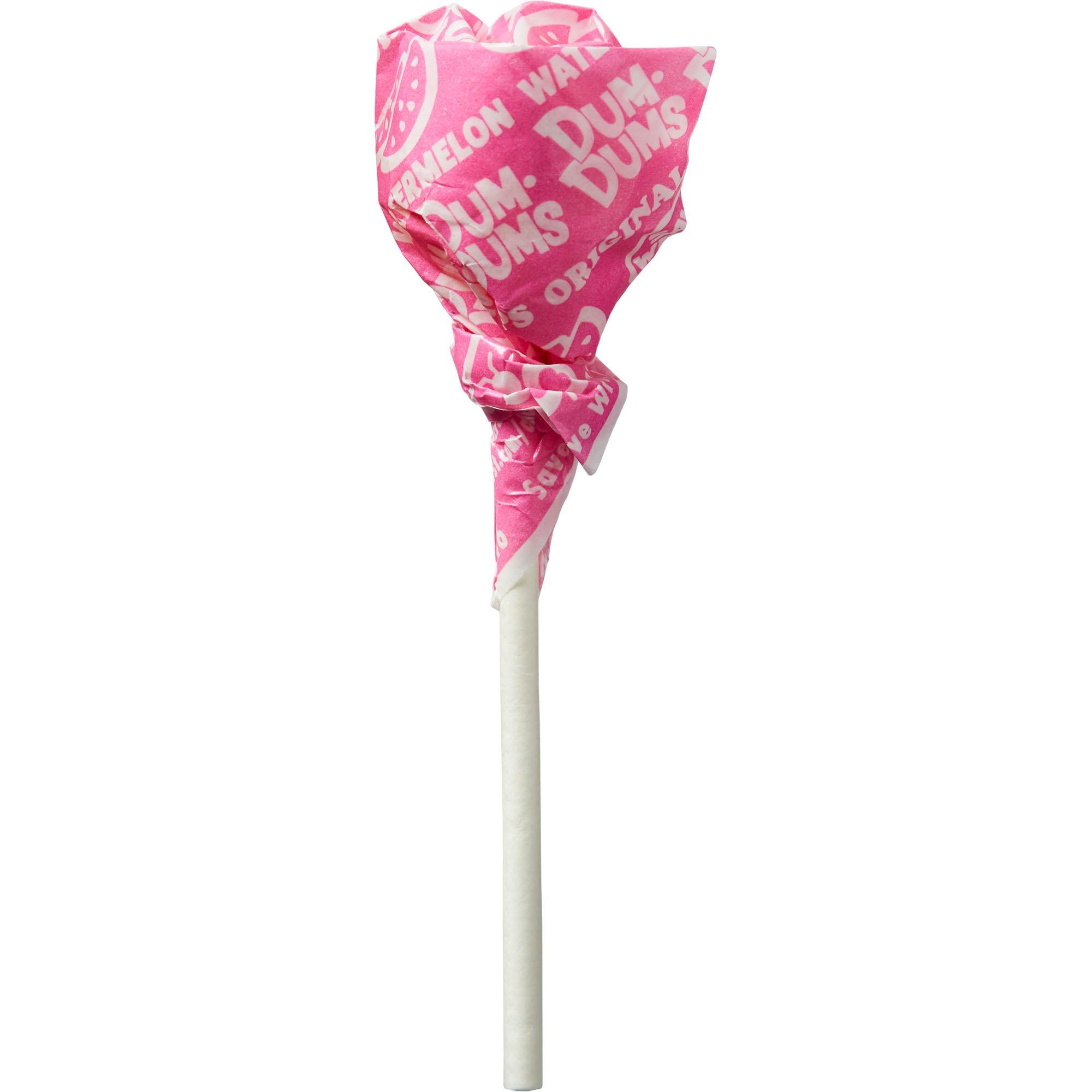 Bright Pink Dum Dums Lollipops, 80pc - Watermelon Flavor