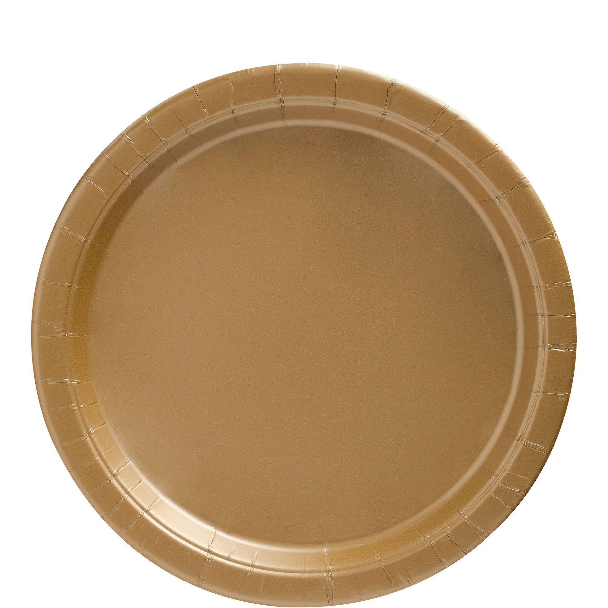 Gold Paper Tableware Kit for 50 Guests Party City