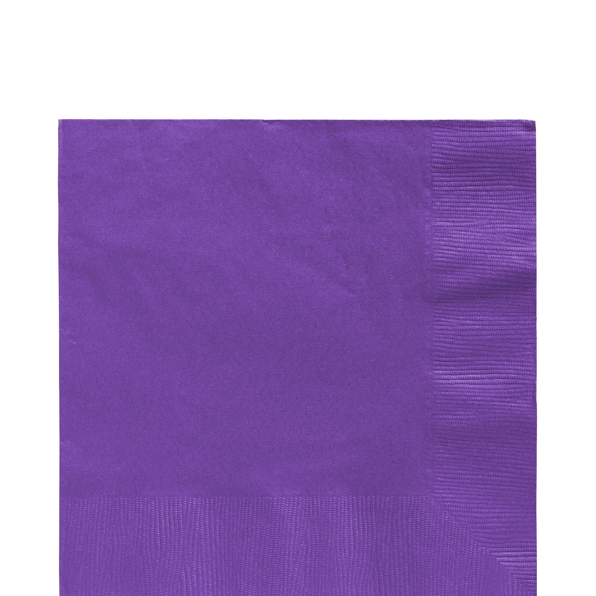 Purple Paper Tableware Kit for 50 Guests