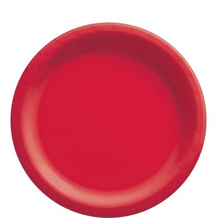 Red Paper Tableware Kit for 50 Guests