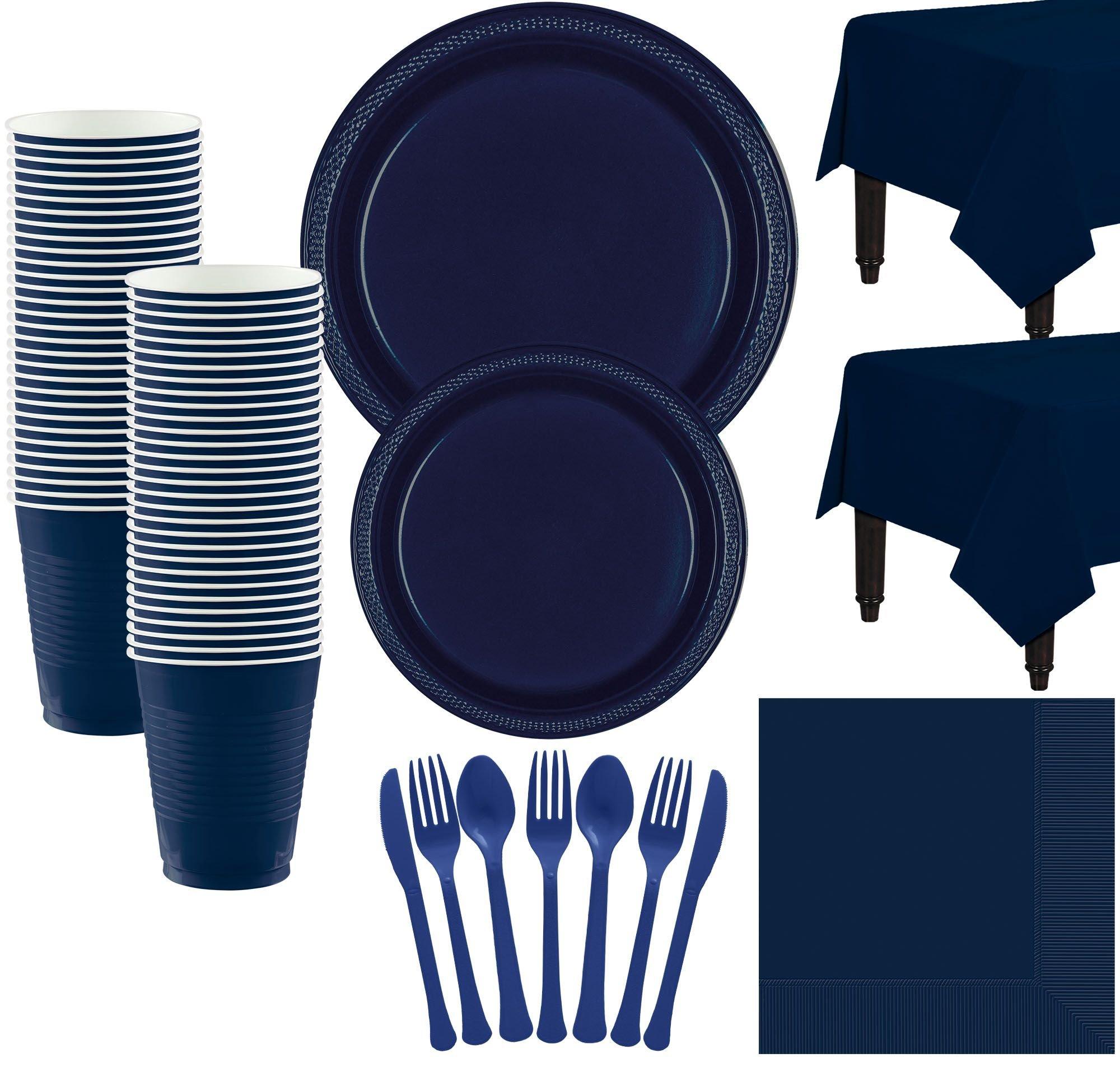 Plastic Tableware Kit for 50 Guests