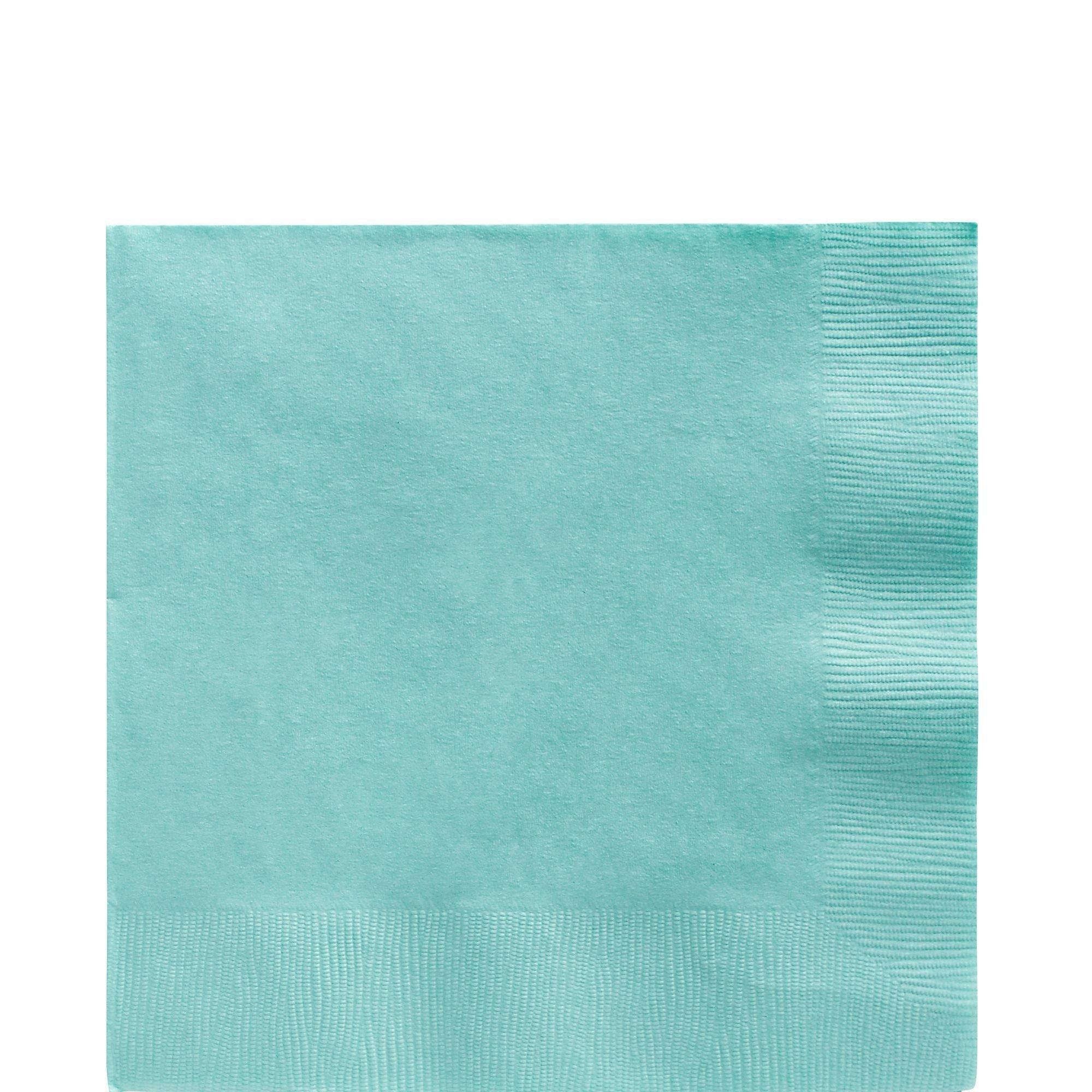 Robin's Egg Blue Plastic Tableware Kit for 50 Guests Party City