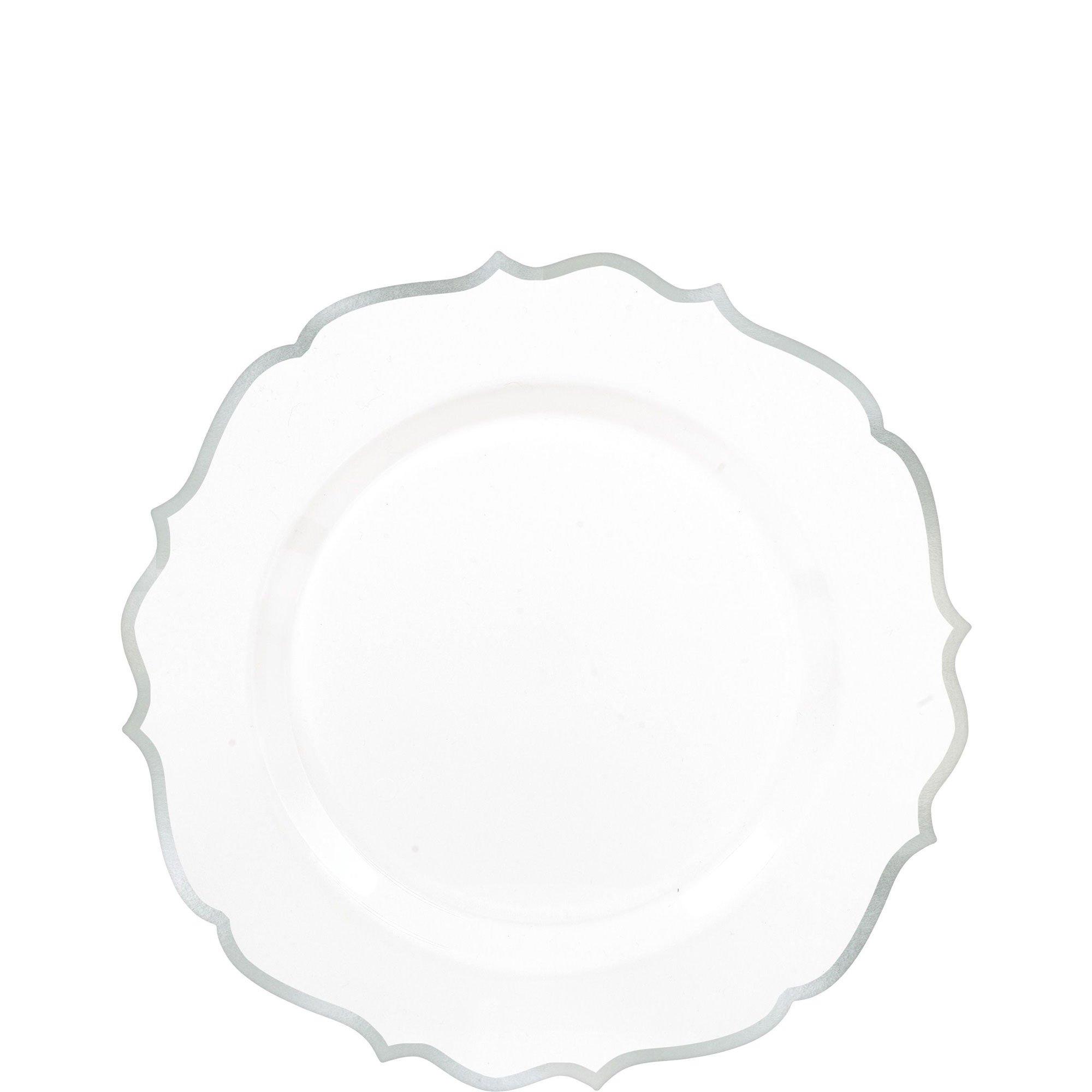 Ornate Premium Plastic Dessert Plates 20ct