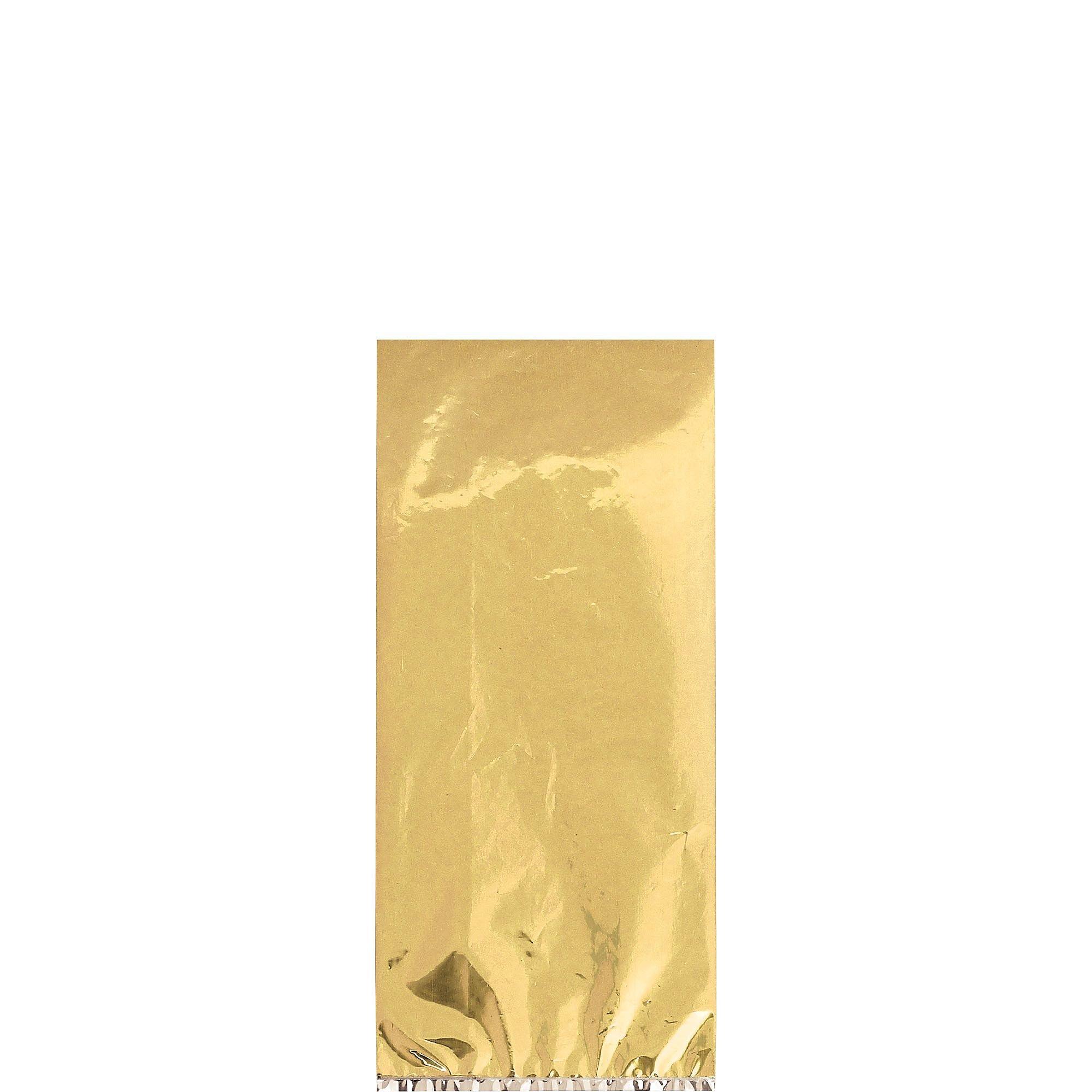 Small Metallic Plastic Treat Bags 25ct