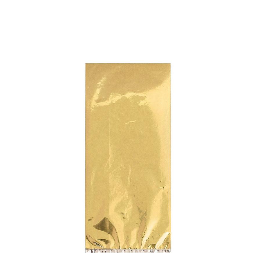Medium Metallic Gold Plastic Treat Bags 25ct